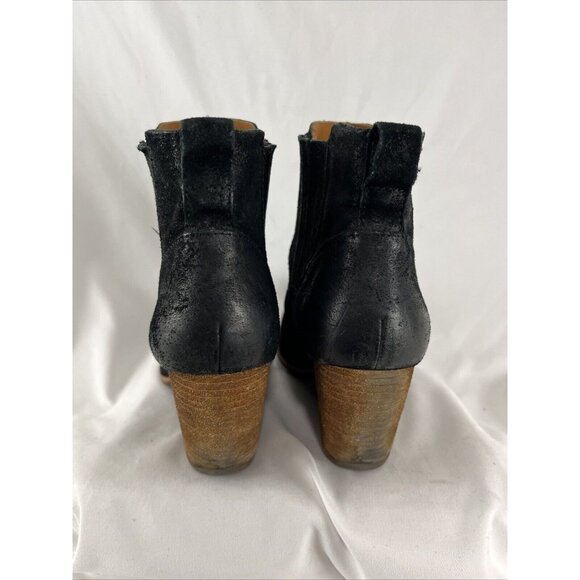 Kork-Ease Black Suede Wedge Heeled Boots Women's Size 8.5 - Picture 4 of 11